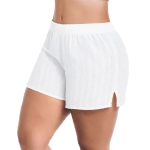 SHORT SALIDA DE BAÑO ELABORADO EN TELA CON TEXTURA